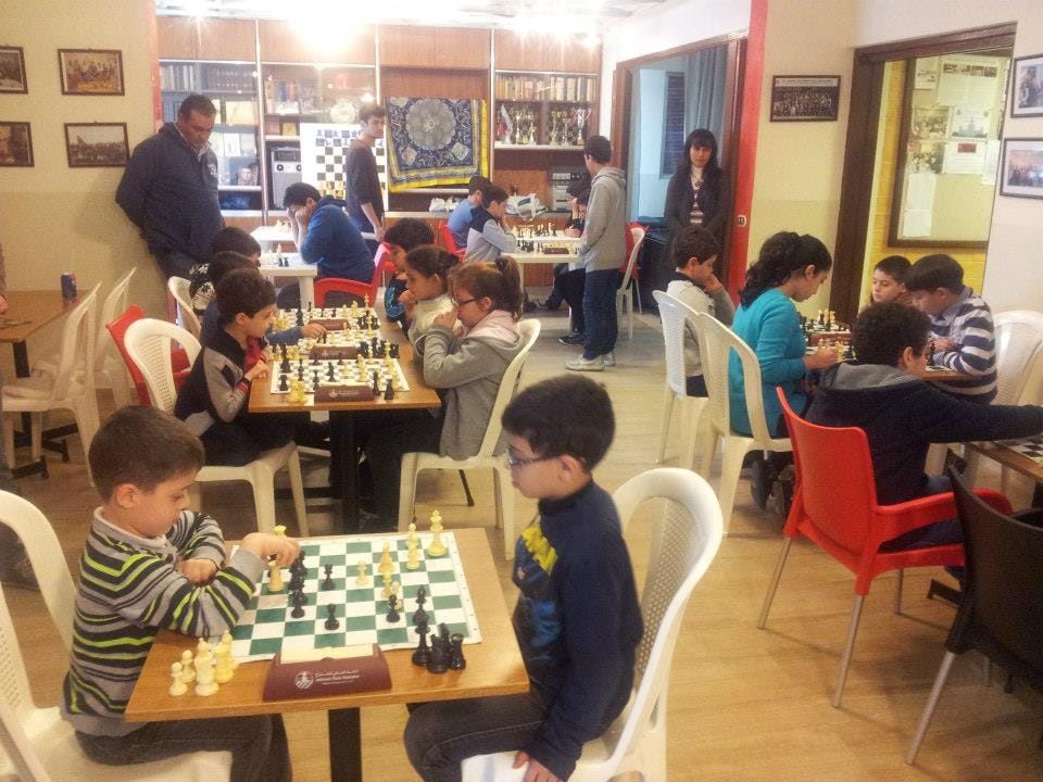 Busy junior club night with every board in play
